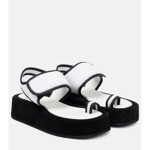 WARDROBE.NYC Platform Sandals Black & White